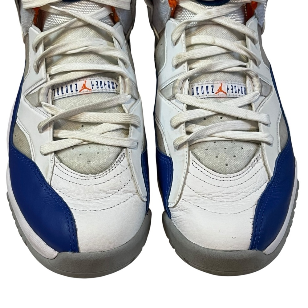 Jordan Jumpman Two Trey White Hyper Royal Men's Basketball Shoes in box size 11 - Picture 3 of 11